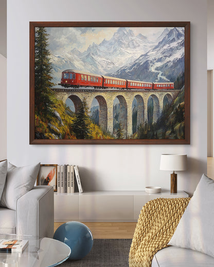 Bernina Express On The Bridge By Alpine Dreams