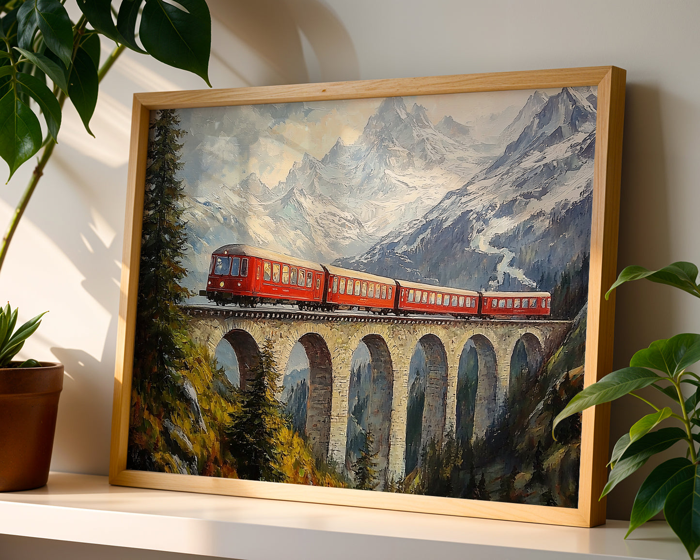 Bernina Express On The Bridge By Alpine Dreams