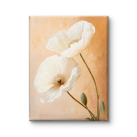 Flowering White Poppy by Fleurs de la Terre