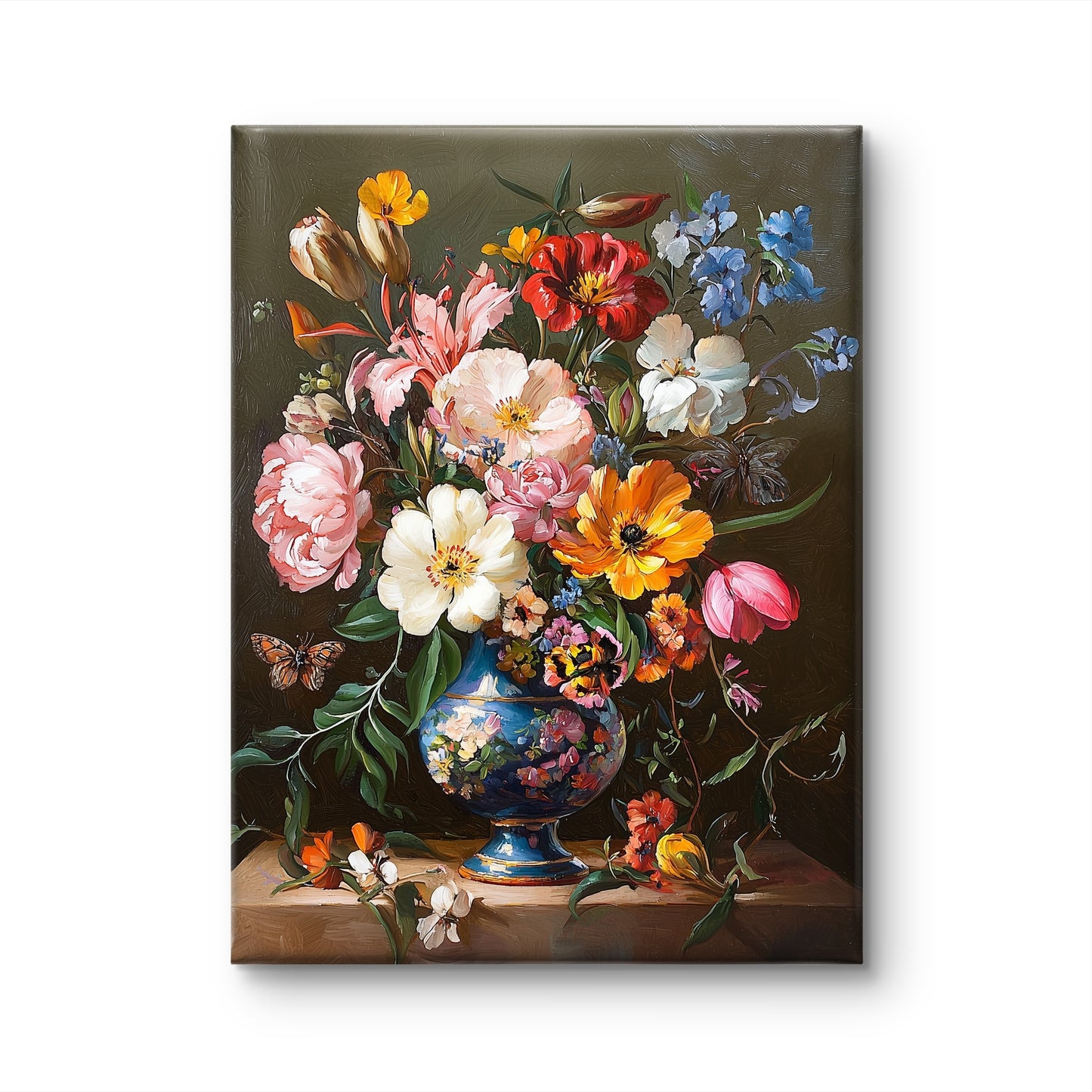 Vase of Vibrant Florals by Fleurs de la Terre