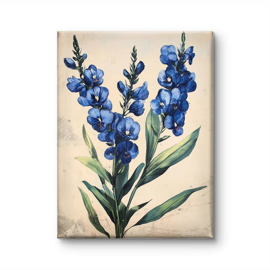 Vintage Blue Flowers by Fleurs de la Terre