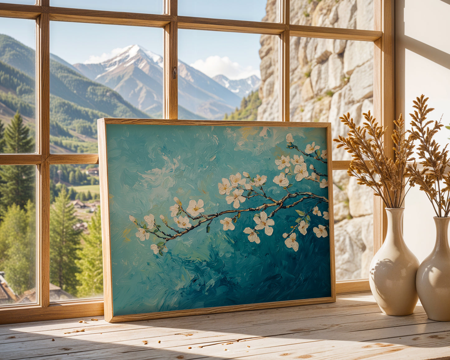 Almond Blossoms and the Skies by Fleurs de la Terre