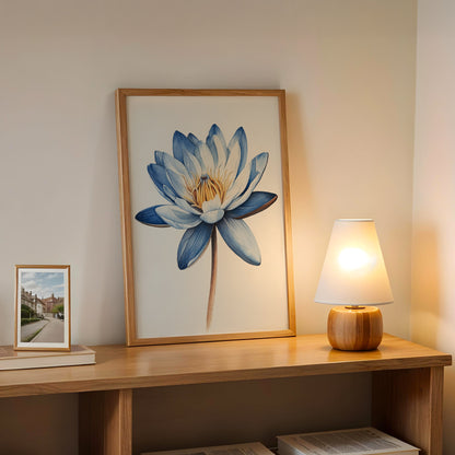 Blue Water Lily by Fleurs de la Terre