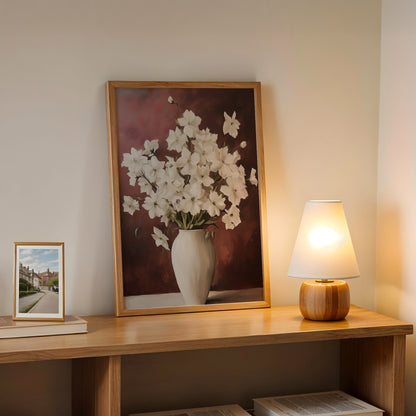 White Flowers in a Vase by Fleurs de la Terre