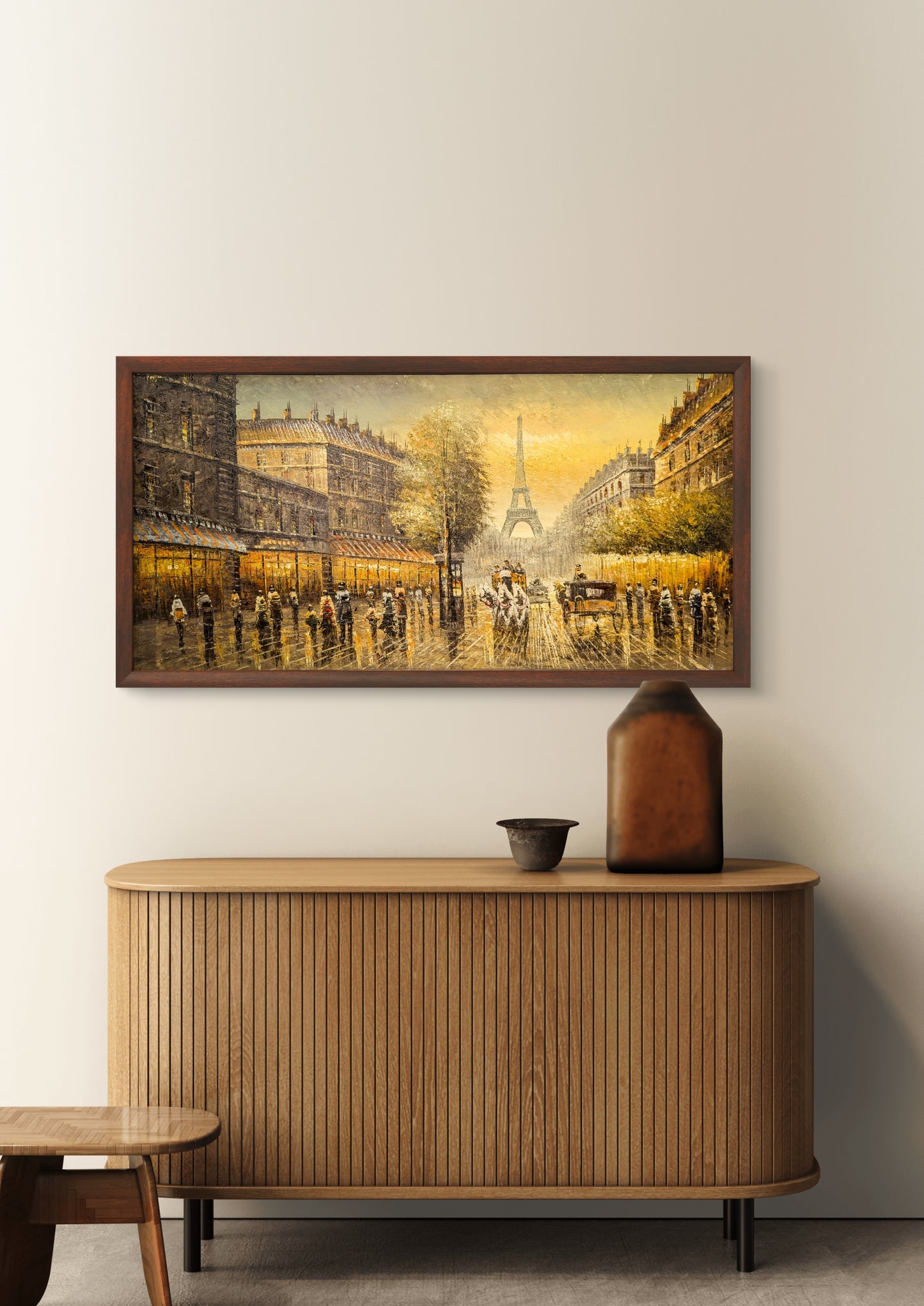 Vintage Paris by Toan Minh (Canvas Painting -60X120 cm)