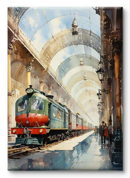 British Vintage Trains (Framed Art Collection - 14X18 inches each)