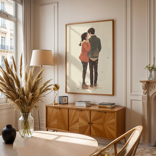 Minimalist Painting in a Lifestyle Setting