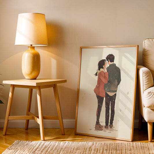 Minimalist Artwork in a Lifestyle Setting