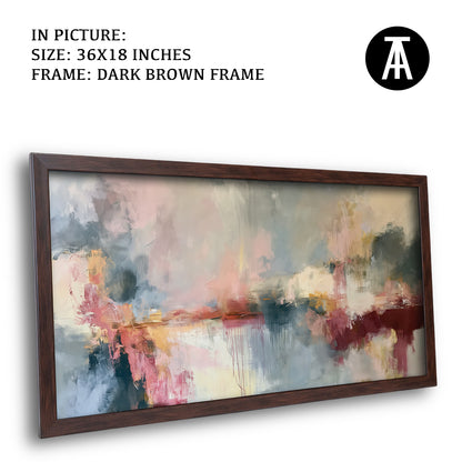 Artwork in Dark Brown Frame