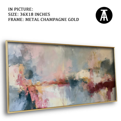 Artwork in Metal Champagne Gold Frame