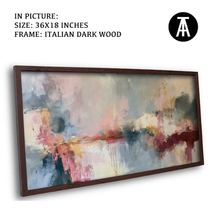 Artwork in Dark Wood Frame