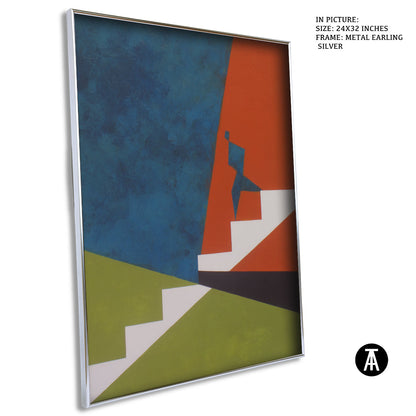 Artwork in Metal Earling Silver Frame