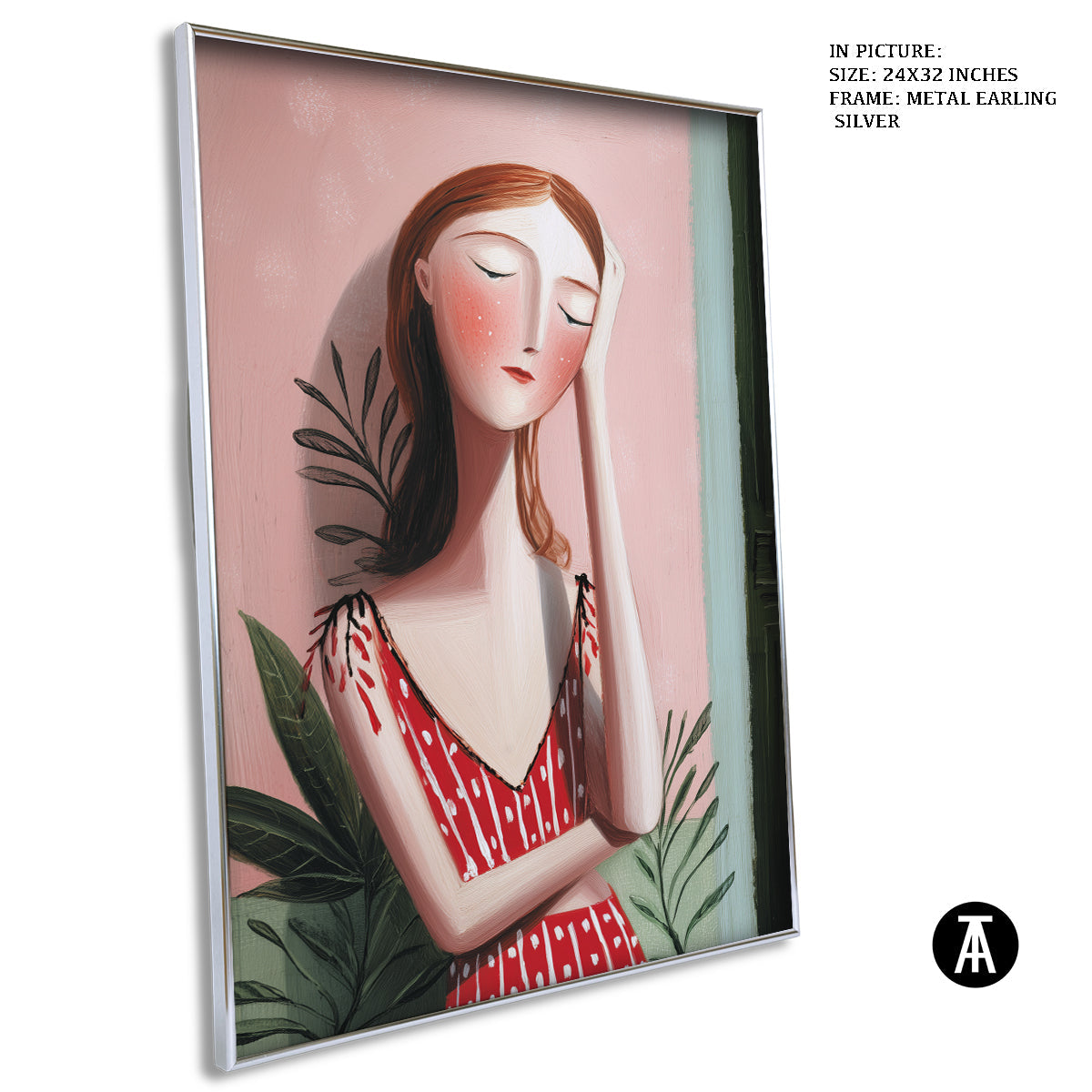 Artwork in Metal Earling Silver Frame