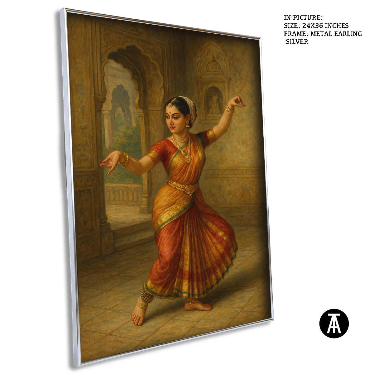 Artwork in Metal Earling Silver Frame