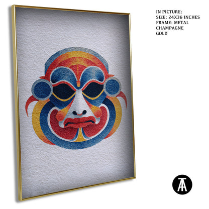 Artwork in Metal Champagne Gold Frame