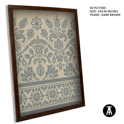 Artwork in Dark Brown Frame