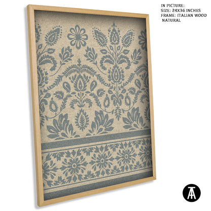 Artwork in Natural Wood Frame