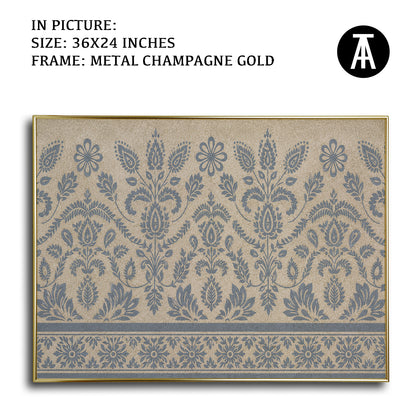 Artwork in Metal Champagne Gold Frame