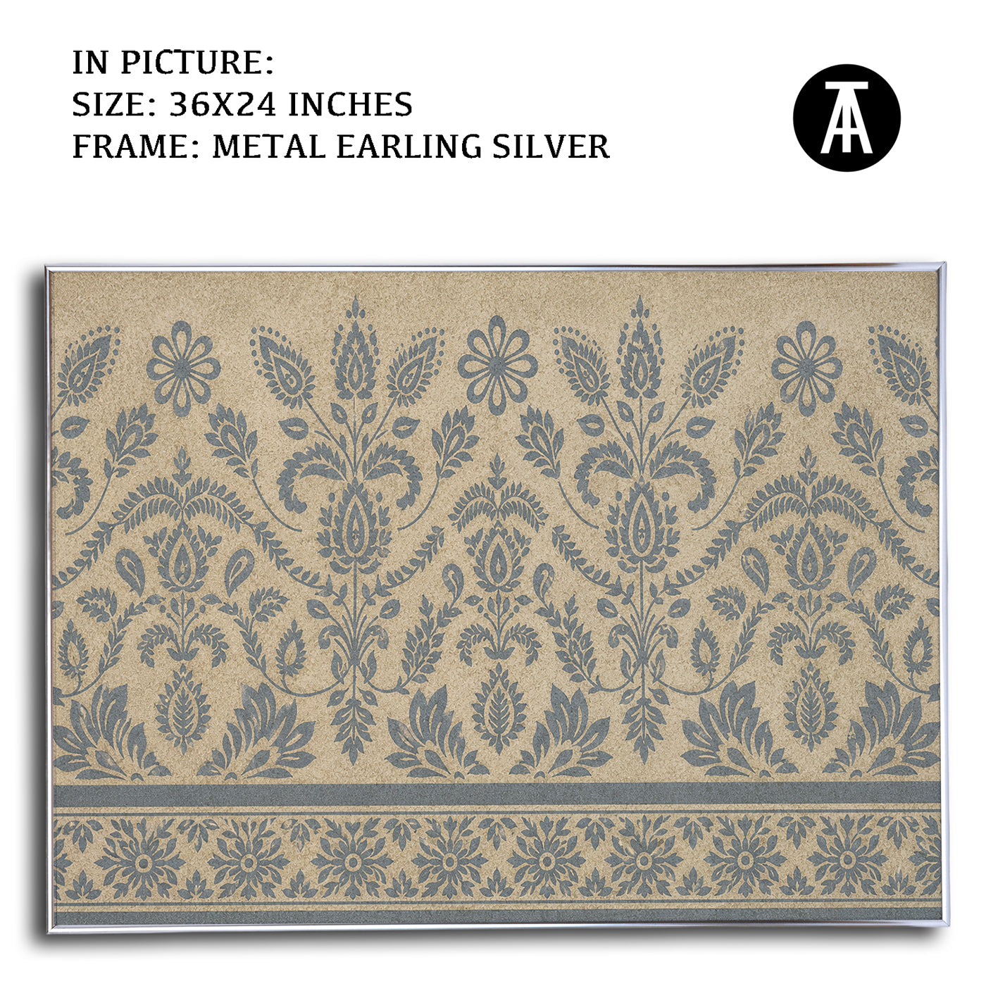 Artwork in Metal Earling Silver Frame