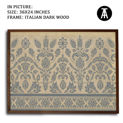 Artwork in Dark Wood Frame