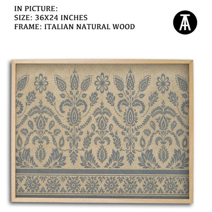 Artwork in Natural Wood Frame