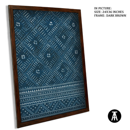 Artwork in Dark Brown Frame