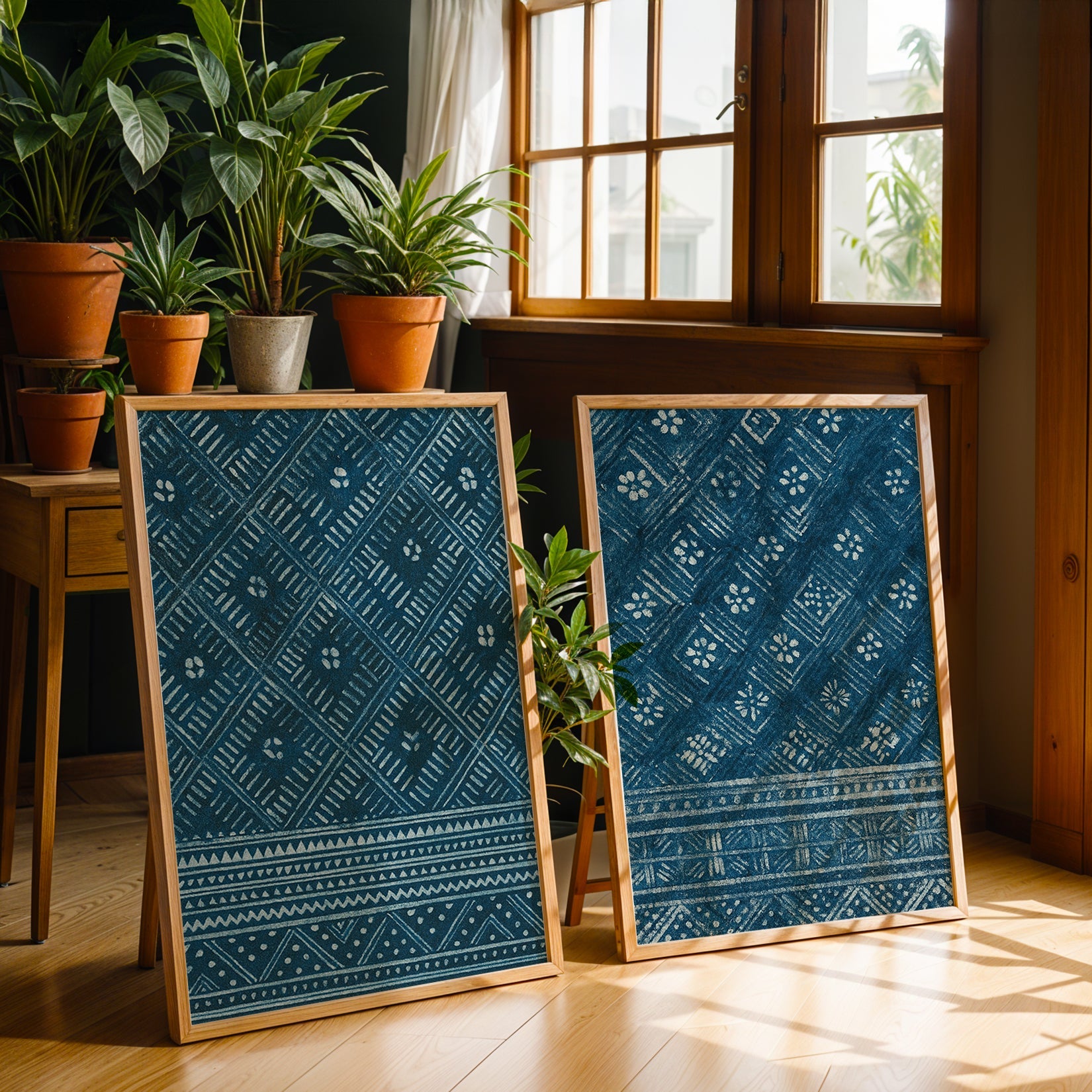 Indigo Blocks by Textures of India | Buy Indian Art Online – TravelArty