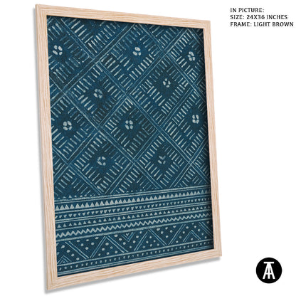 Artwork in Light Brown Frame