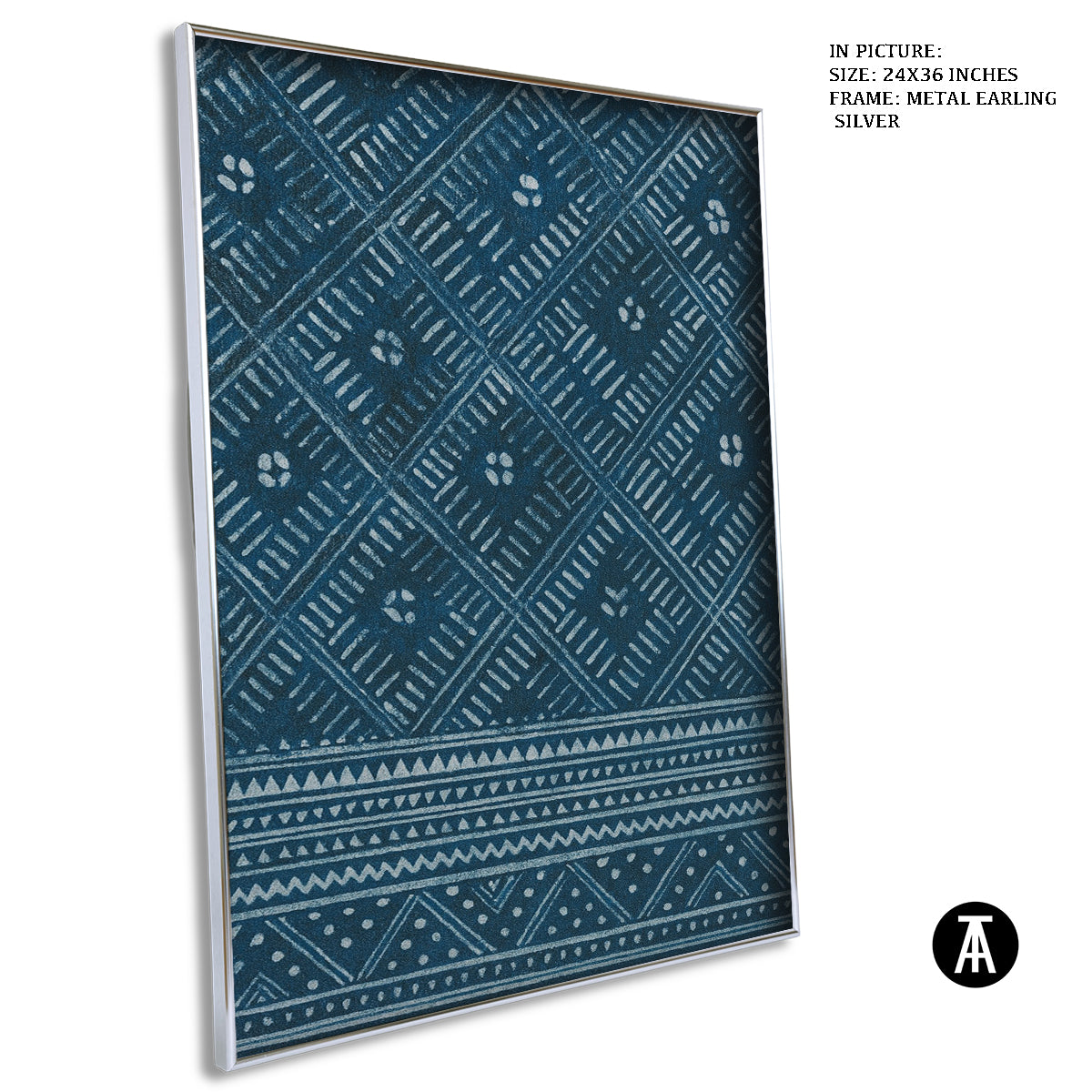 Artwork in Metal Earling Silver Frame