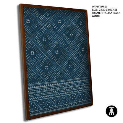 Artwork in Dark Wood Frame