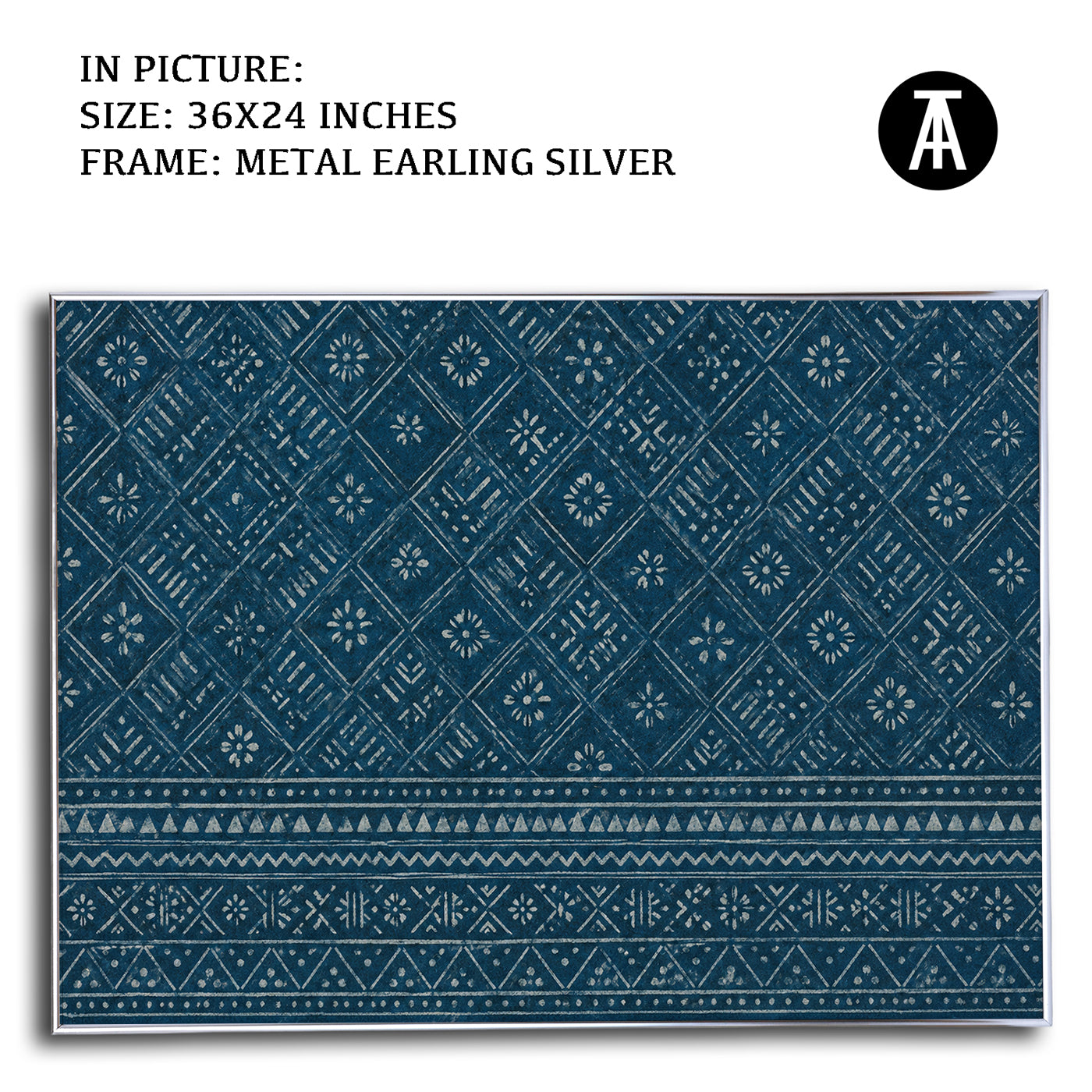 Artwork in Metal Earling Silver Frame