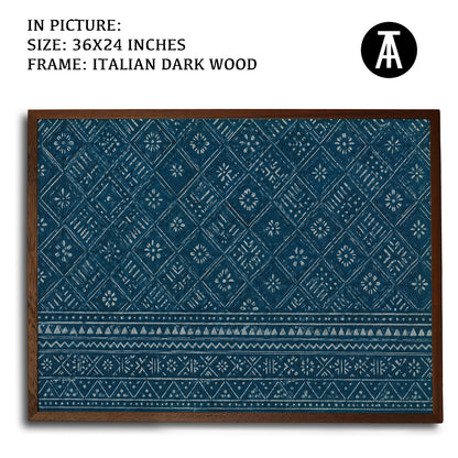 Artwork in Dark Wood Frame