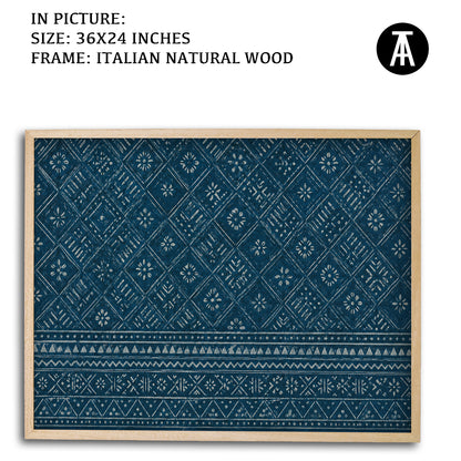 Artwork in Natural Wood Frame