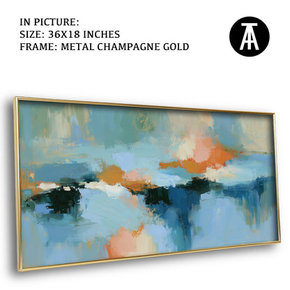 Artwork in Metal Champagne Gold Frame