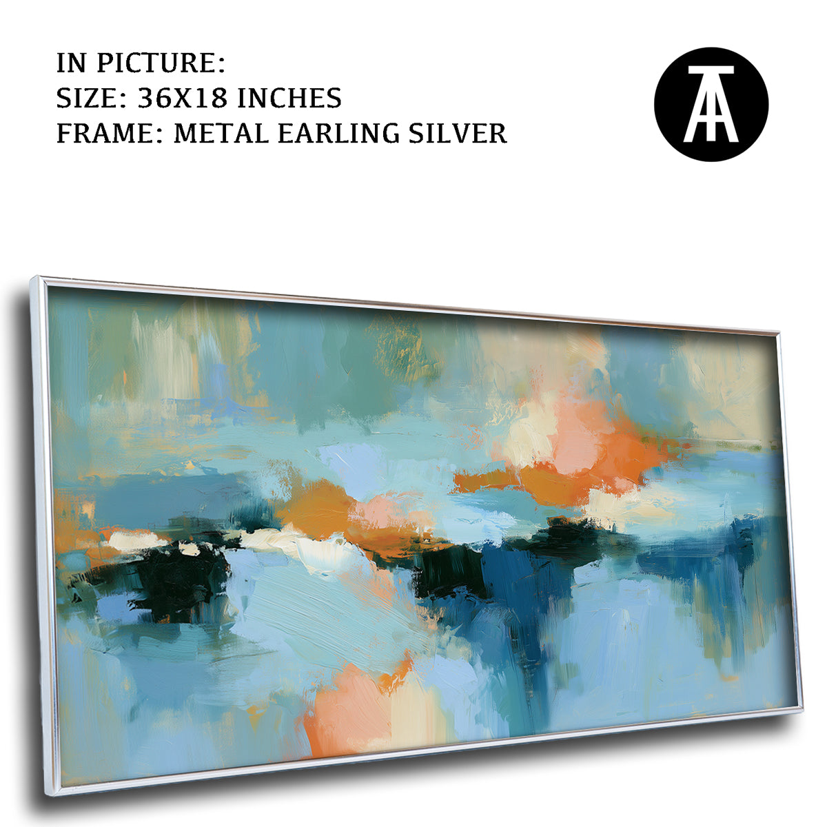Artwork in Metal Earling Silver Frame