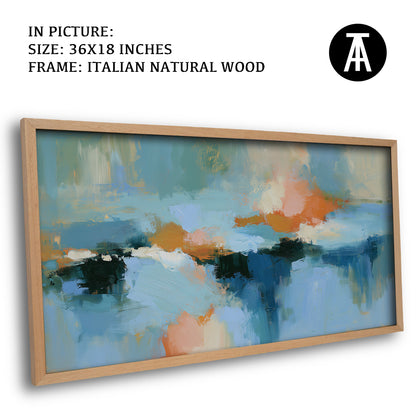 Artwork in Natural Wood Frame