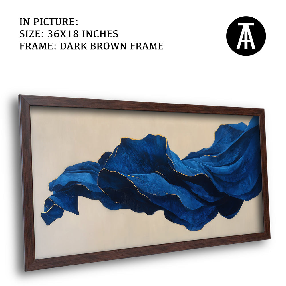 Artwork in Dark Brown Frame
