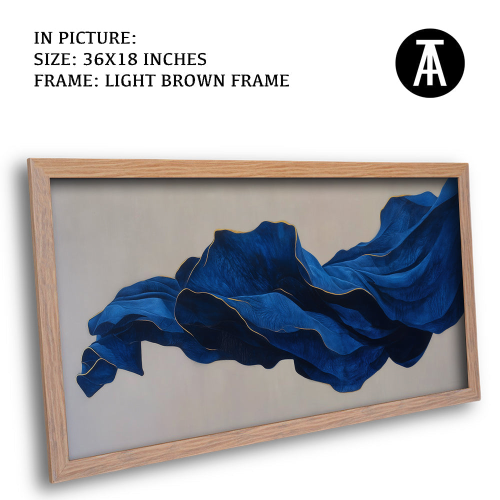 Artwork in Light Brown Frame