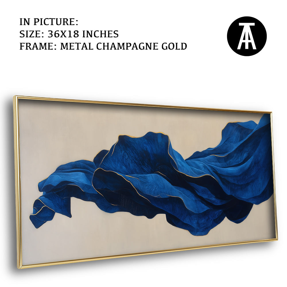 Artwork in Metal Champagne Gold Frame