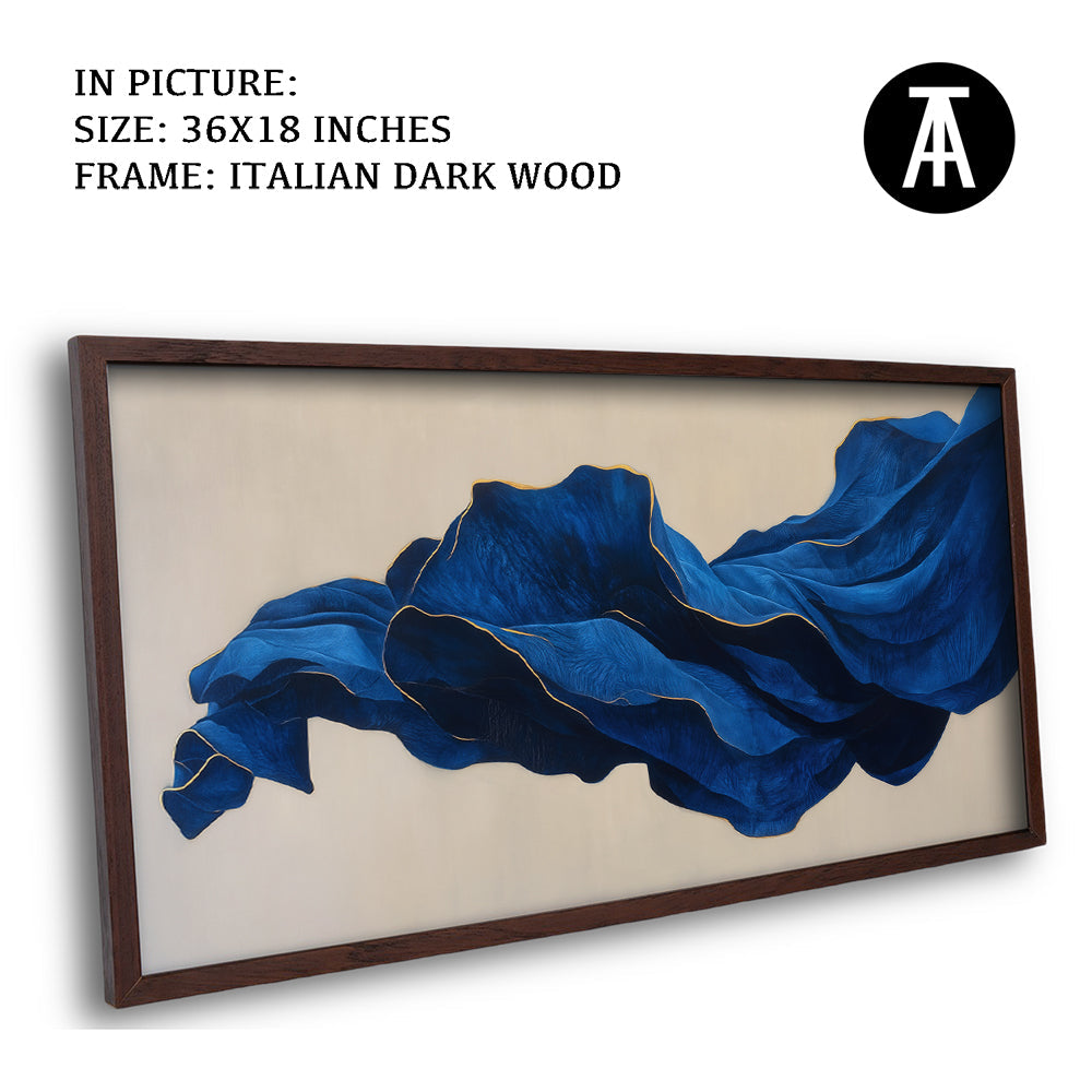 Artwork in Dark Wood Frame