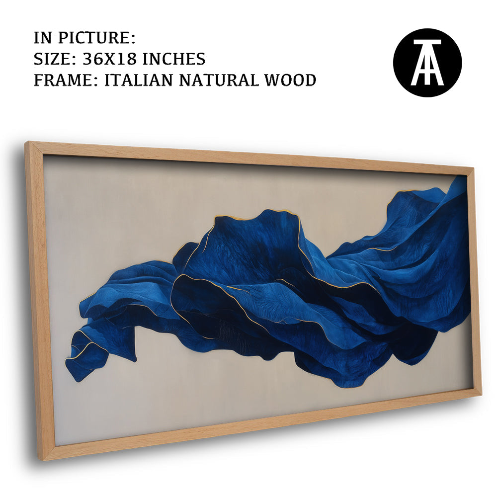 Artwork in Natural Wood Frame