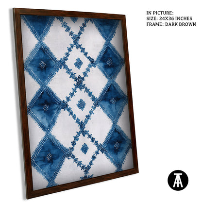 Artwork in Dark Brown Frame