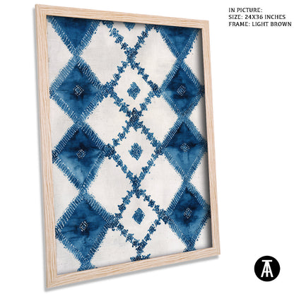 Artwork in Light Brown Frame