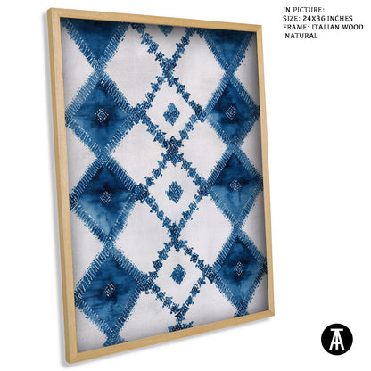 Artwork in Natural Wood Frame