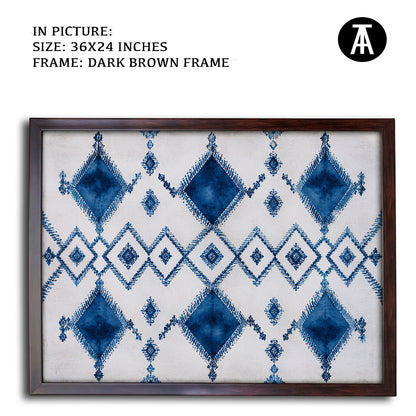 Artwork in Dark Brown Frame