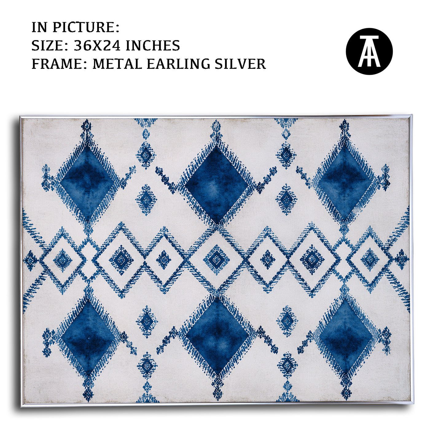 Artwork in Metal Earling Silver Frame