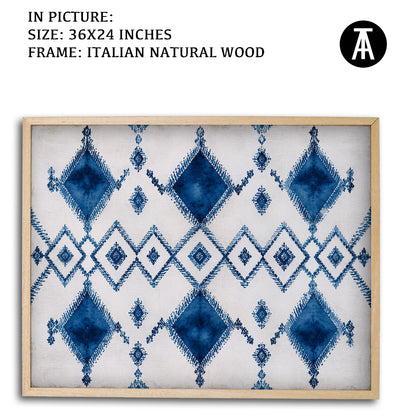 Artwork in Natural Wood Frame