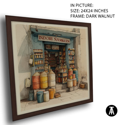 Artwork in Dark Walnut Frame