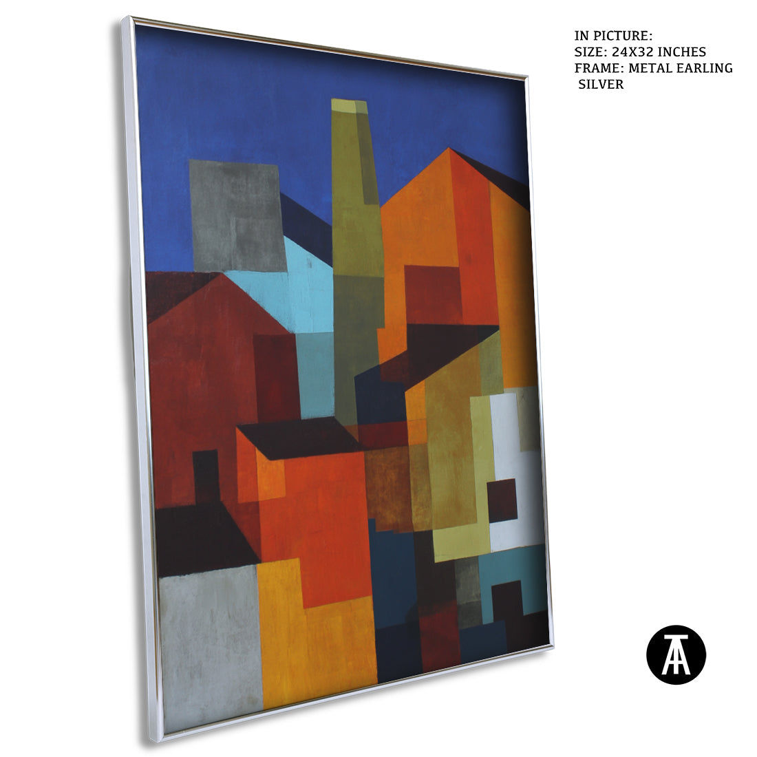 Artwork in Metal Earling Silver Frame