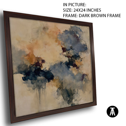 Artwork in Dark Brown Frame